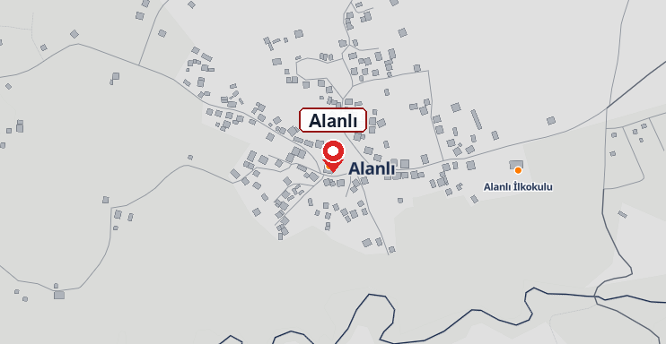 Alanlı mahallesi haritası