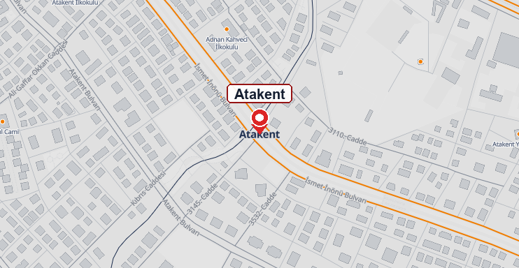 Atakent mahallesi haritası