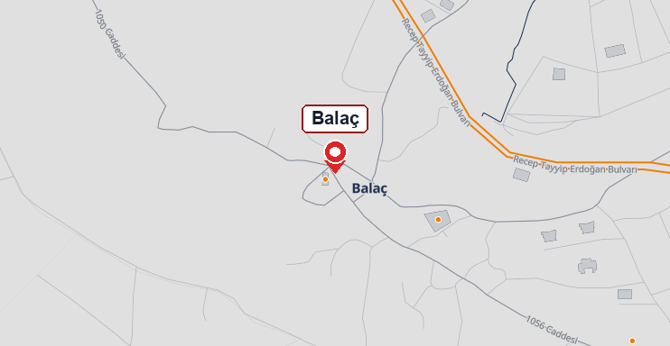Balaç mahallesi haritası