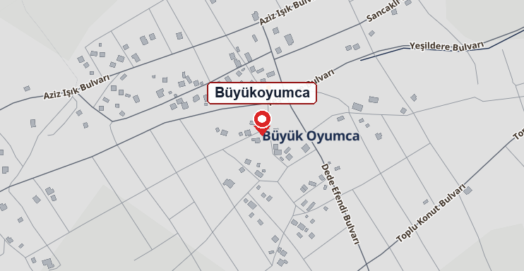 Büyükoyumca mahallesi haritası