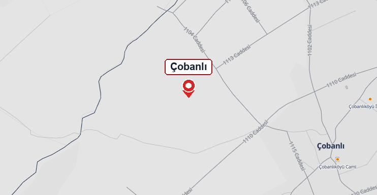 Çobanlı mahallesi haritası