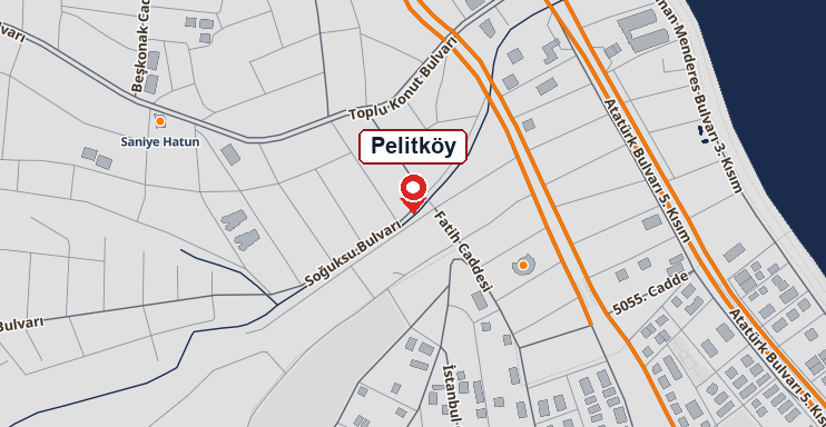 Pelitköy mahallesi haritası